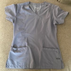 Jockey scrub top size small grey